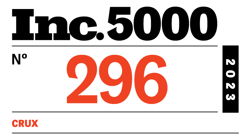 Inc. 5000 Named Crux on the 2023 list of America’s Fastest-Growing Private Companies